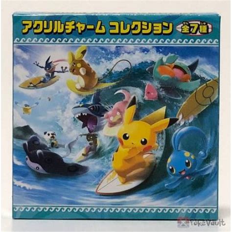 Pokemon Center 2019 Pokemon Surf Campaign Pikachu Acrylic Plastic Character Keychain Version 1