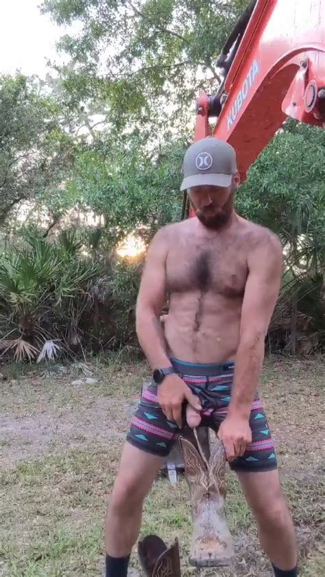 Piss Gay Redneck Daddy Pissing Outside Thisvid