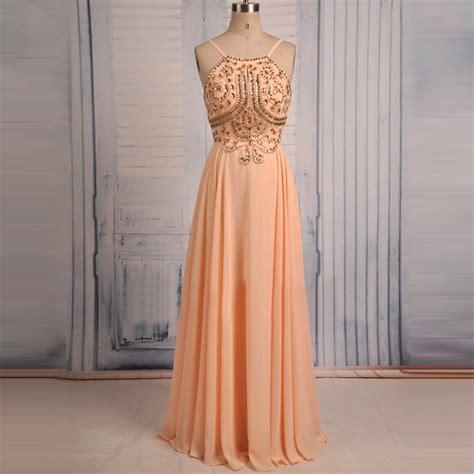 Peach Colored Prom Dressespeach Prom Dresseselegant Women Dress For