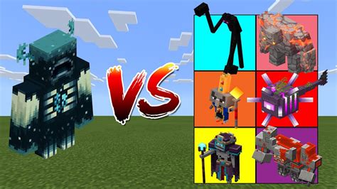 Warden Vs Minecraft Dungeons Mobs Youtube