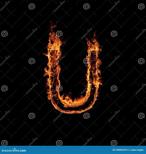 Single Letter Of Fire Flames Alphabet Stock Illustration Illustration
