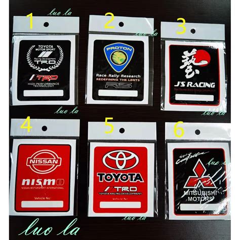Sticker Stiker JDM Japan Cermin Kereta Perodua Mira Kancil Gino Kelisa