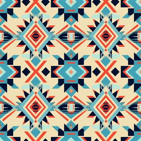 Premium Photo A Close Up Of A Pattern Of Geometric Shapes Generative Ai