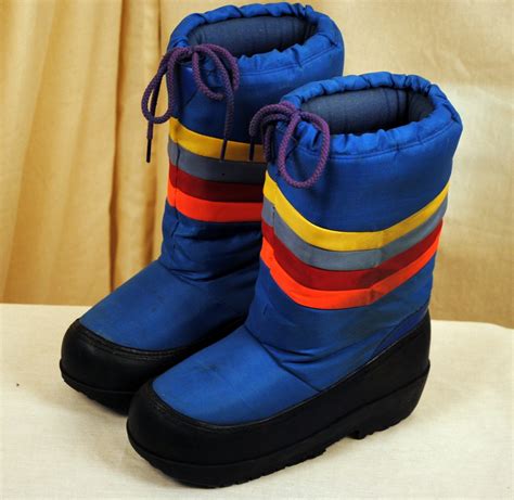 Vintage 80s Rainbow Moon Boots Size 7 8 By Rogueretro On Etsy