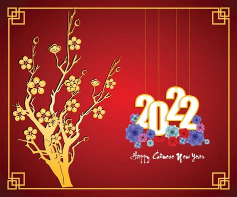 Happy Chinese New Year 2022 Year Of The Tiger Lunar New Year Banner
