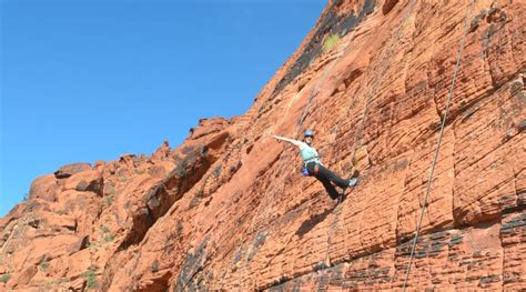Rock Climbing In Red Rock Canyon Day Trip From Las Vegas Nevada