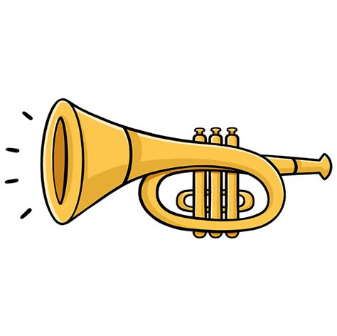 How to Draw a Trumpet - Really Easy Drawing Tutorial