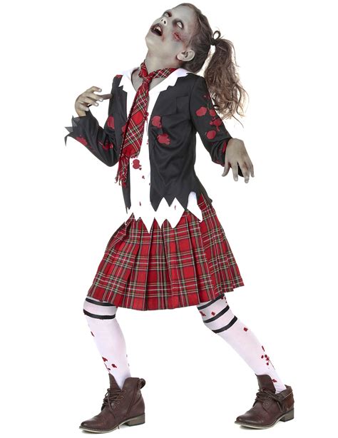 Top 10 Des Deguisement D'halloween Les Moins - Déguisement écolière zombie fille Halloween : Deguise-toi, achat de
