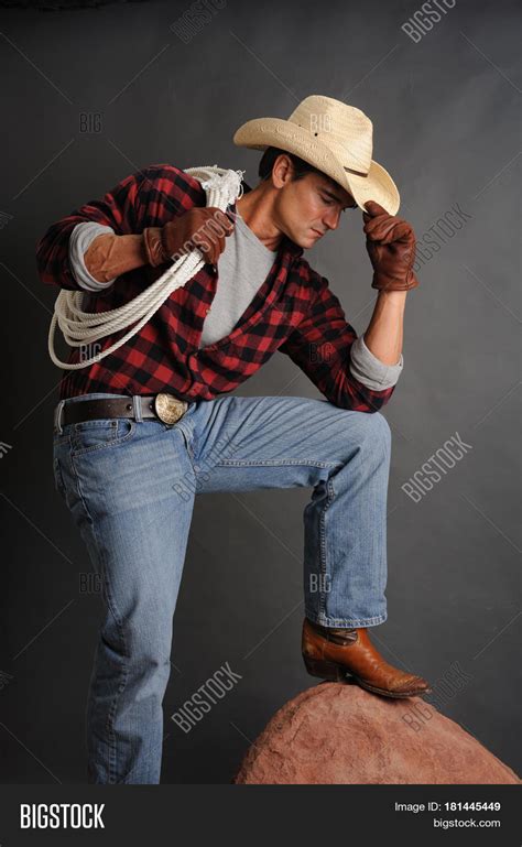 Discover more posts about cute cowboys. Cute Cowboy Holding Image & Photo (Free Trial) | Bigstock