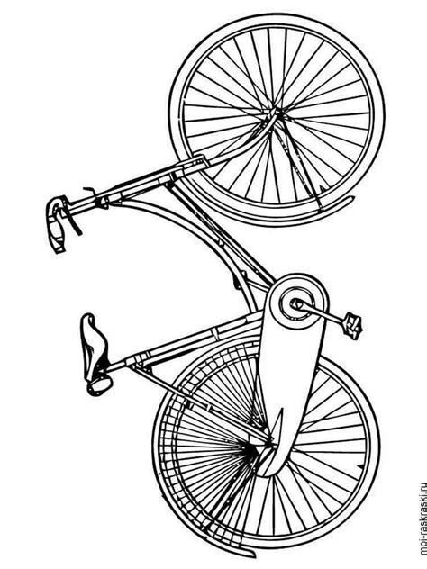 Bicycle coloring pages
