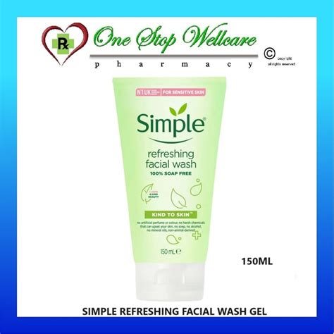 Simple Refreshing Facial Wash Gel 150ml Old New Shopee Malaysia