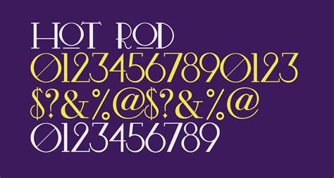 Hot Rod Free Font What Font Is