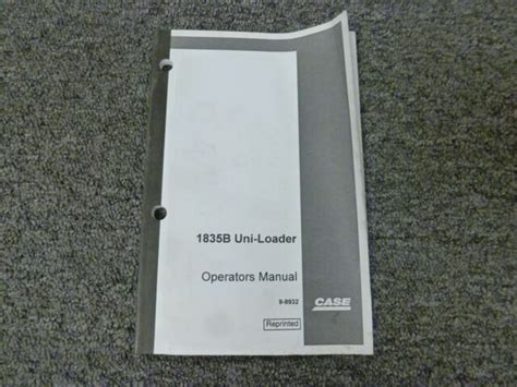 Case 1835b Uni Loader Skid Steer Loader Owner Operator Maintenance
