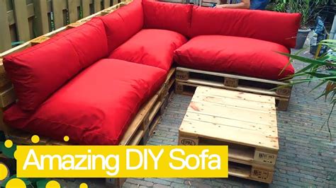 How To Make A Sofa Bed Using Pallets Garden Diy Youtube