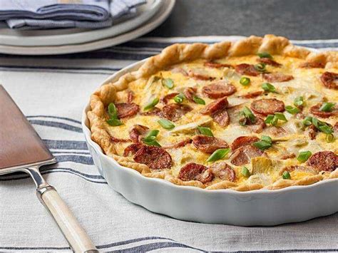 Users that searched for aidells recipes. Artichoke and Garlic Sausage Quiche Recipe | Aidells ...