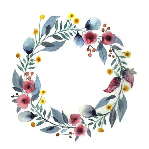 Free Watercolor Flowers Floral Wreath Watercolor Watercolor Images