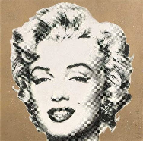 Mr Brainwash Diamond Girl Gold Background By Mr Brainwash For