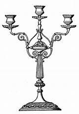 Candelabra Clip Clipart Ornate Graphics Drawing Maxine Illustration Fairy Cliparts Candles Candelabras Above Thegraphicsfairy Candle Coral Line Fancy Chandelier Library sketch template