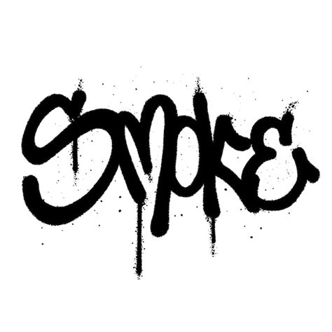 Premium Vector Graffiti Spray Paint Word Smoke Isolated Vector