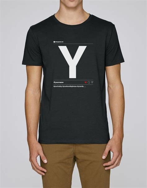 Customize T Shirt Your Initial Letter Your Name Tshirt Tee Graphic Design Designer Typo Font