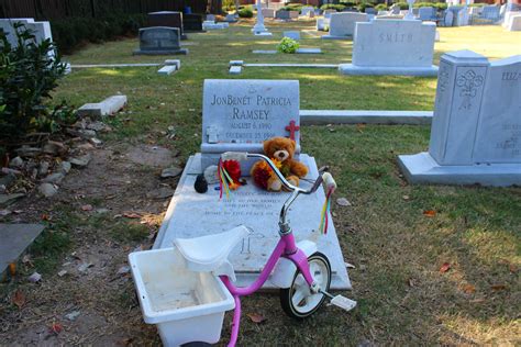 the grave of JonBenét Ramsey. this is in St. James Episcopal Church in