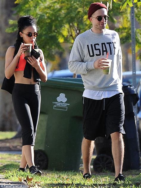 Robert Pattinson Can T Keep His Hands Off Girlfriend Fka Twigs Daily Mail Online
