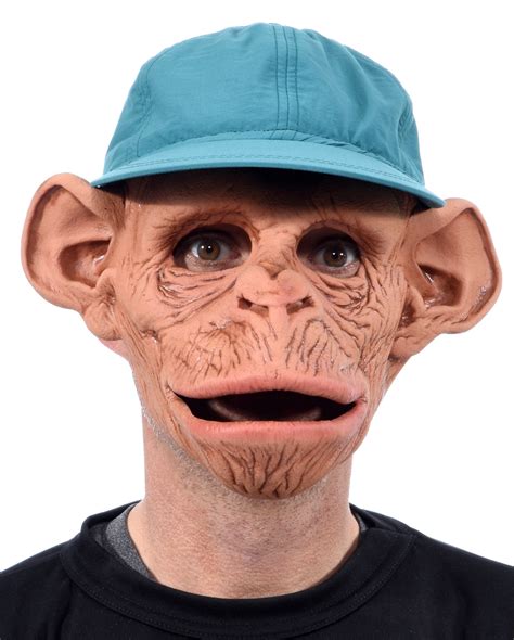 Monkey Mask Deluxe As A Chimp Mask Horror Shop Com