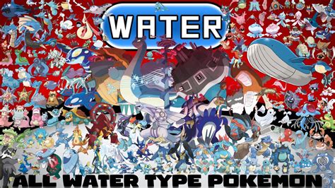 Every Water Type Pokémon And Greninja🐸 Youtube