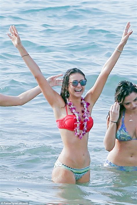 Nina Dobrev Hits The Surf And Pool In Skimpy Bikini During Maui Getaway