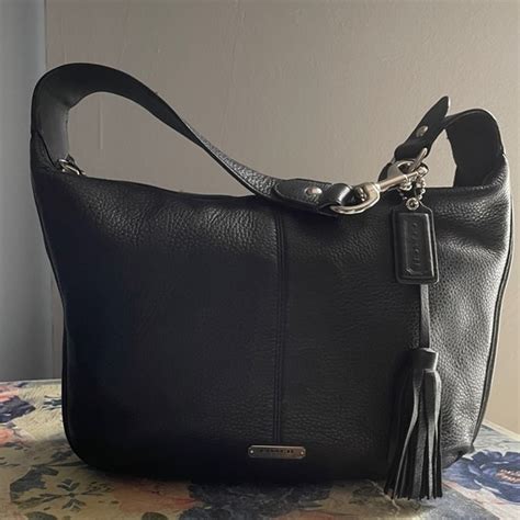 Coach Bags Coach Hobo Avery Small Black Pebbled Leather Poshmark