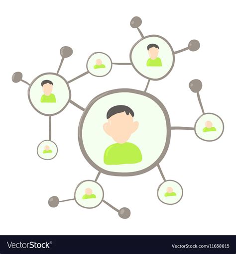 Connection Icon Cartoon Style Royalty Free Vector Image