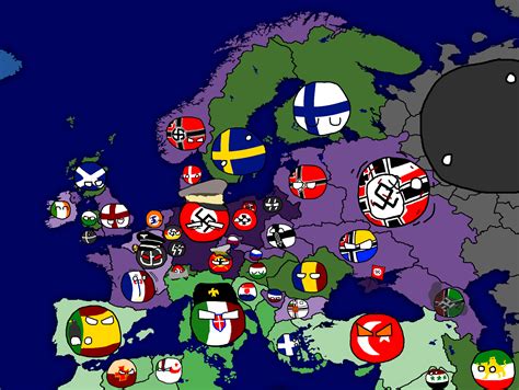 Polandball Map Of Europe That I Made R Tnomod