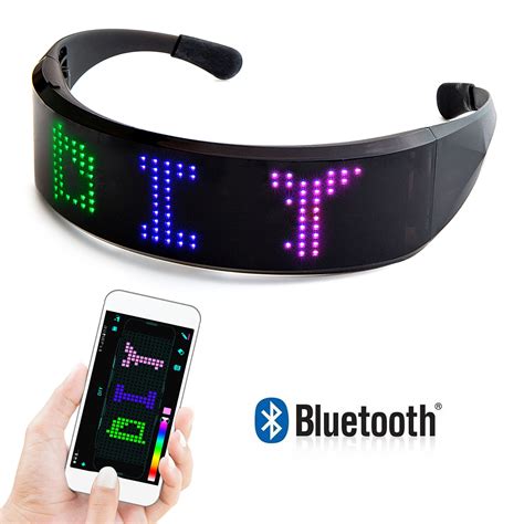 Leadleds Led Glasses Party Full Color Programmable Scrolling Etsy