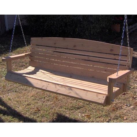 Tmp Outdoor Furniture American Red Cedar Porch Swing Porch Swing Diy