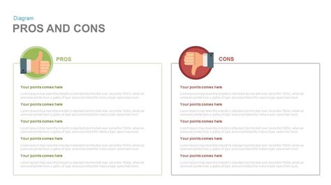 Pros And Cons Powerpoint Template And Keynote Slide The Pros And Cons