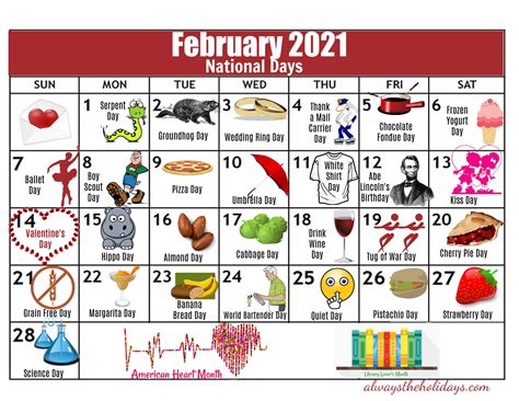 2022 National Day Calendar Customize And Print