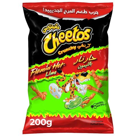 Buy Cheetos Crunchy Flamin Hot Lime Puffed Corn 200g Online At