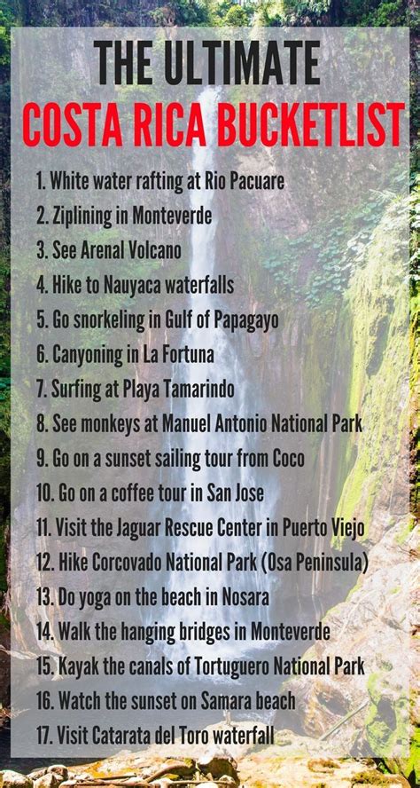 50 Amazing Things To Do In Costa Rica Costa Rica Vacation Costa Rica