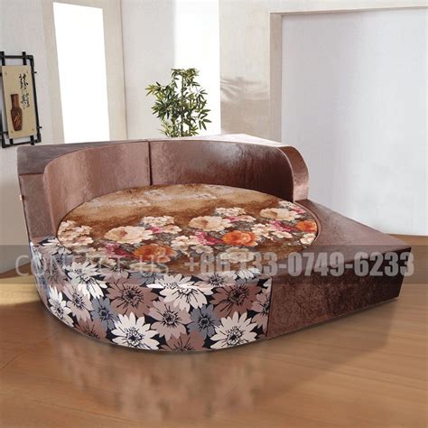 Luxury Hotel Furniture Kingsize Round Sex Bed For Theme Hotal China