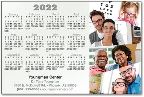 Generations Calendar Magnet Smartpractice Eye Care