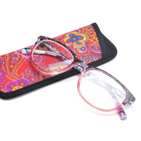 Fashion Colors Reading Glasses Unbreakable Flower Temple Glasses Women Brand Design Anti Fatigue