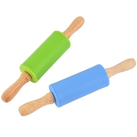 Buy Mini Silicone Rolling Pin For Kidsnon Stick Surface Wood Handle9