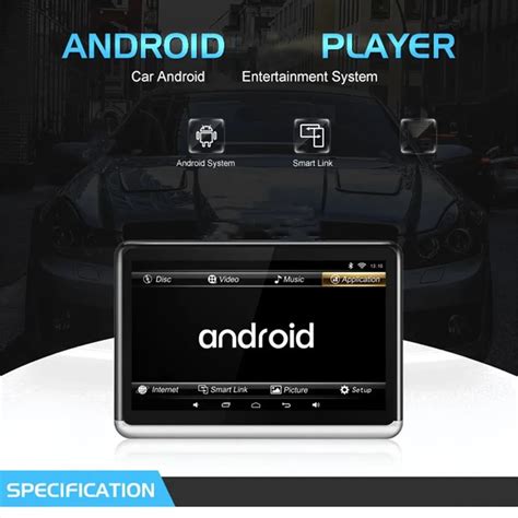 101 Inch Android 90 216g Car Headrest Monitor Mp5 Video Player 1080p