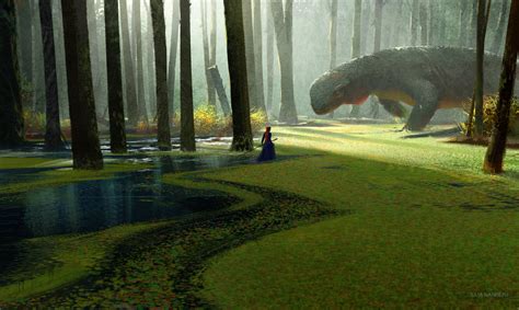Maybe you would like to learn more about one of these? witch, digital art, artwork, concept art, fantasy art, swamp, creature, trees, leaves ...