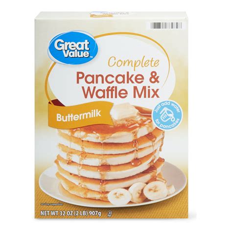 Great Value Complete Pancake And Waffle Mix Buttermilk 32 Oz Walmart