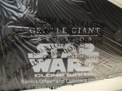 Star Wars Gentle Giant Nib Luminara Unduli And Barriss Offee Maquettestatue Clone Ebay