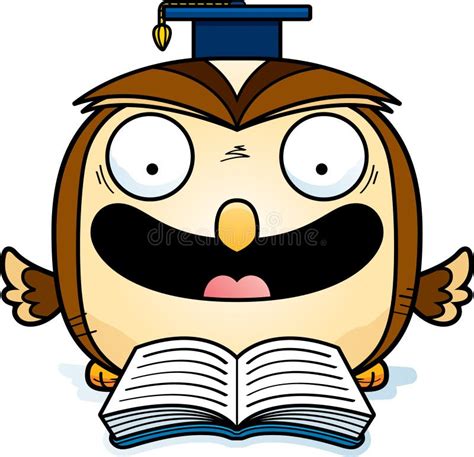 Cartoon Owl Reading Stock Vector Illustration Of Wise 115885380