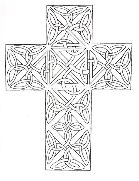 Coloring pages for grown ups. Coloring Pages For Adults Crosses | Cross coloring page ...