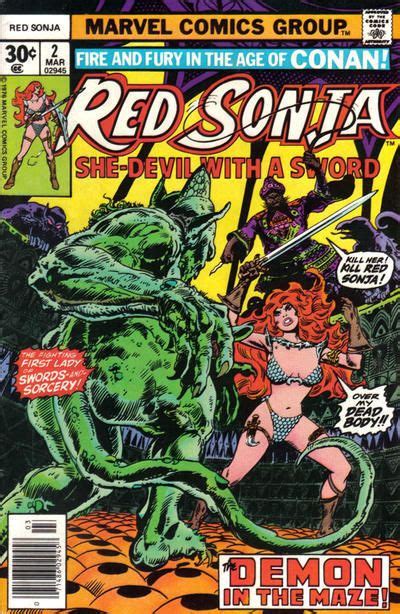 Red Sonja 2 Fine Frank Thorne Art Marvel Comics 1977 Comics