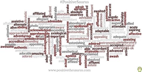 Check spelling or type a new query. Positive adjectives starting with a. Have an amazing day! www.positivethesaurus.com # ...